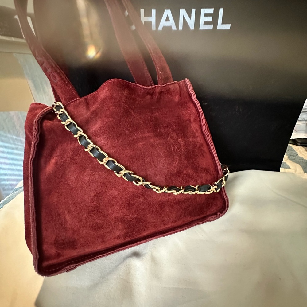Chanel Vintage Suede Bag